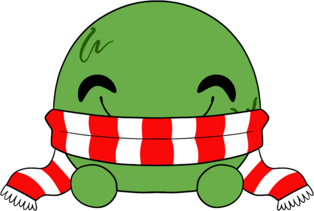 Cozy Slimecicle Stickie (6in)