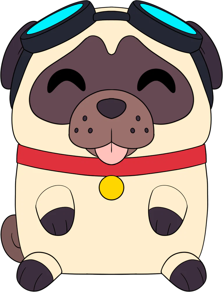 DanTDM Pug Plush (9in)