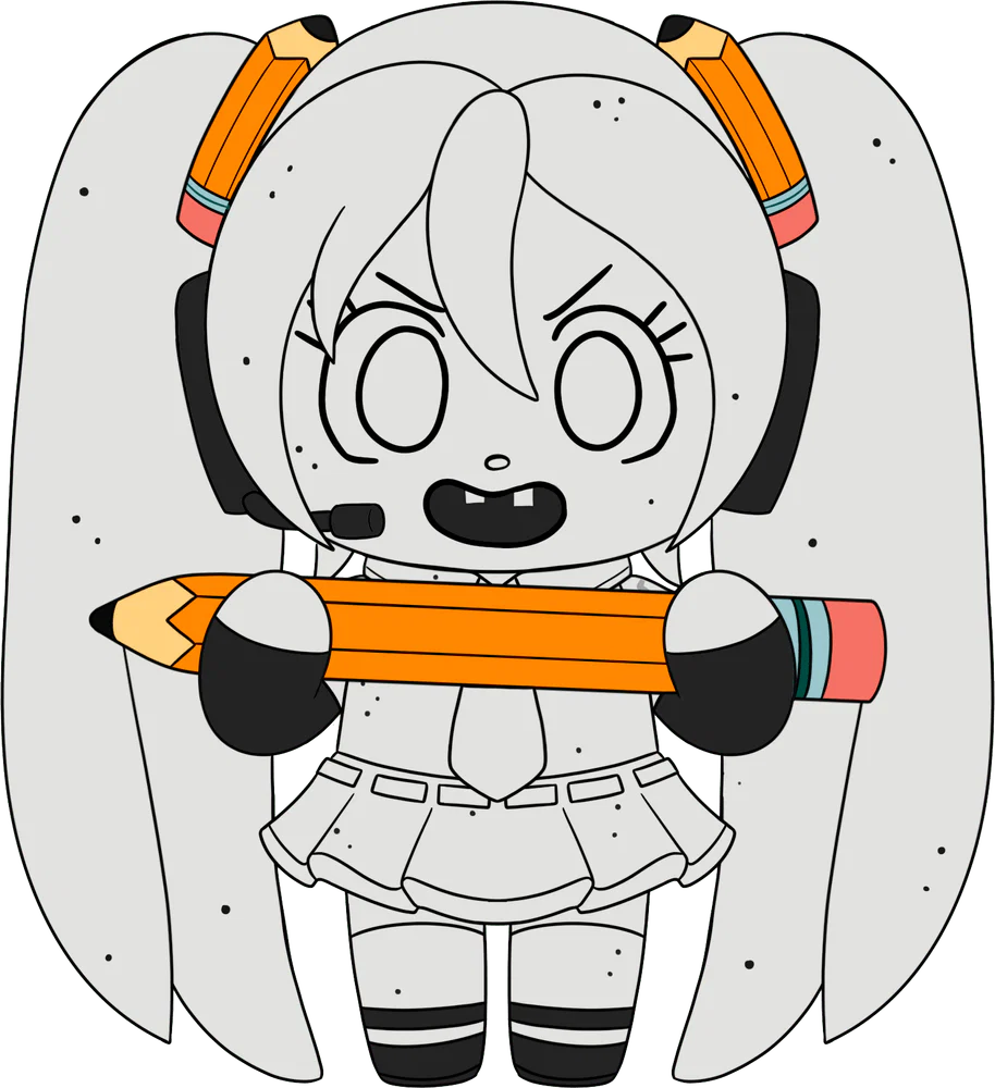 DoodleBob Miku Plush (9in)