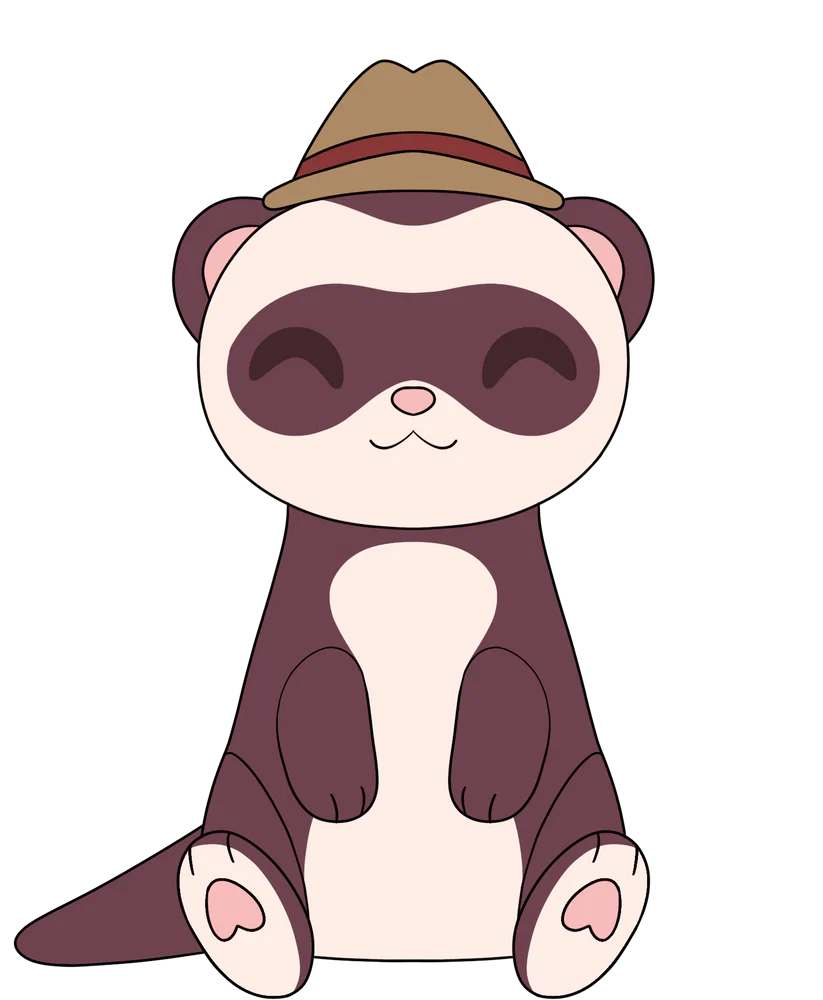 FootofaFerret Ferret Plush (9in)