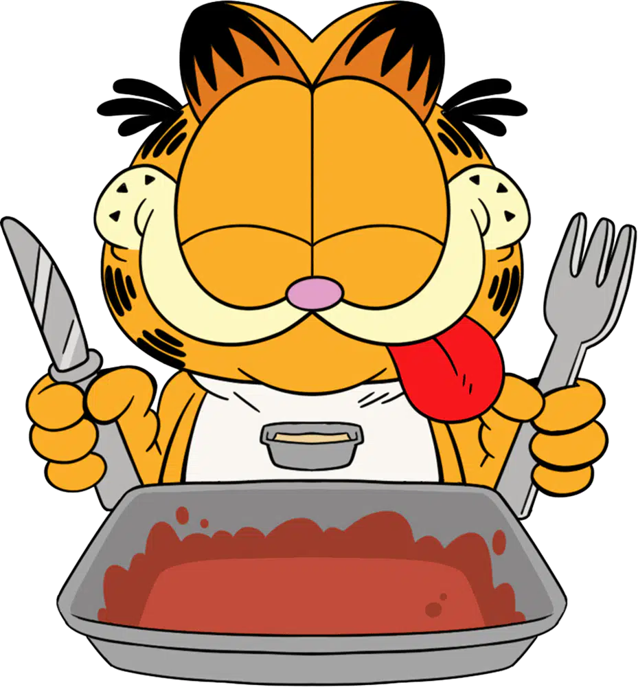 Garfield Lasagna Dinner pin