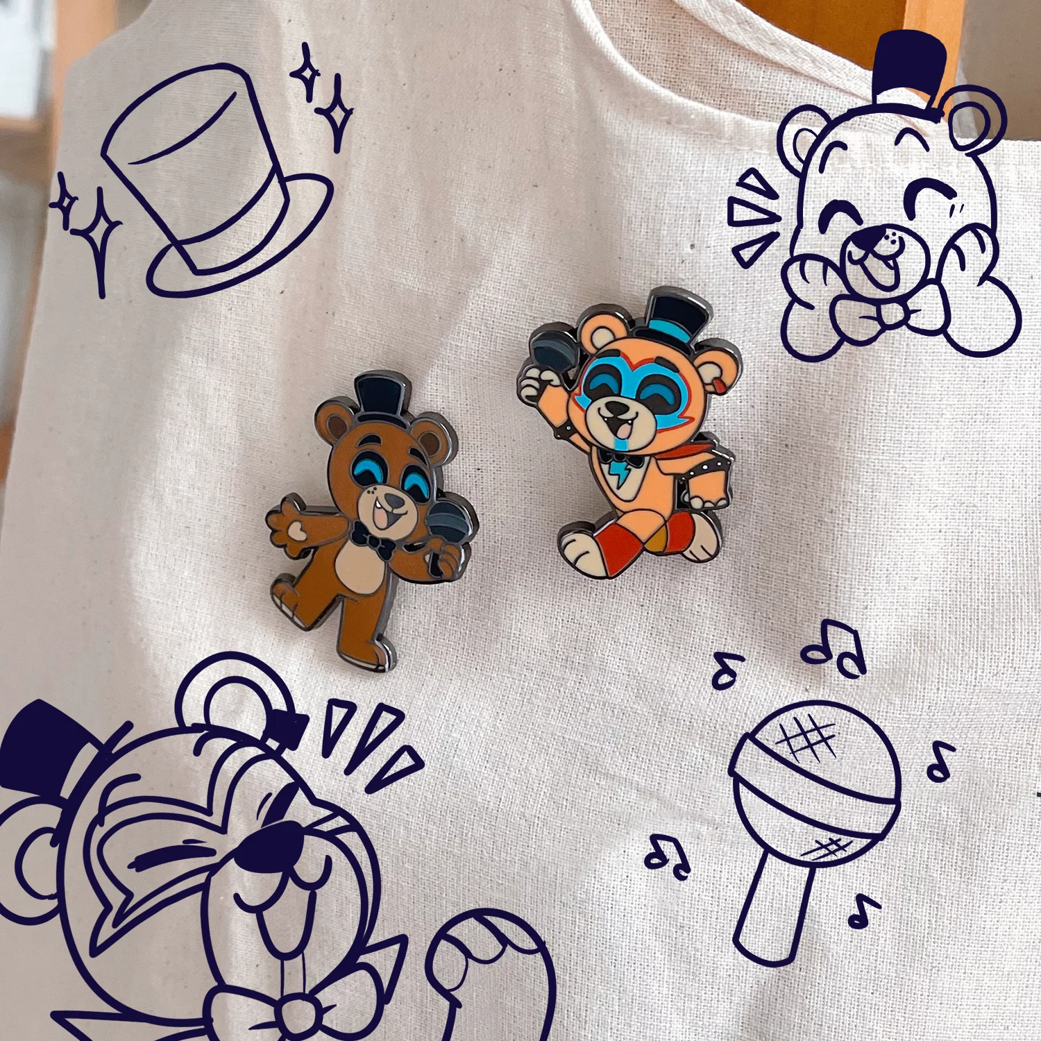 Glamrock Freddy Pin - Image 5