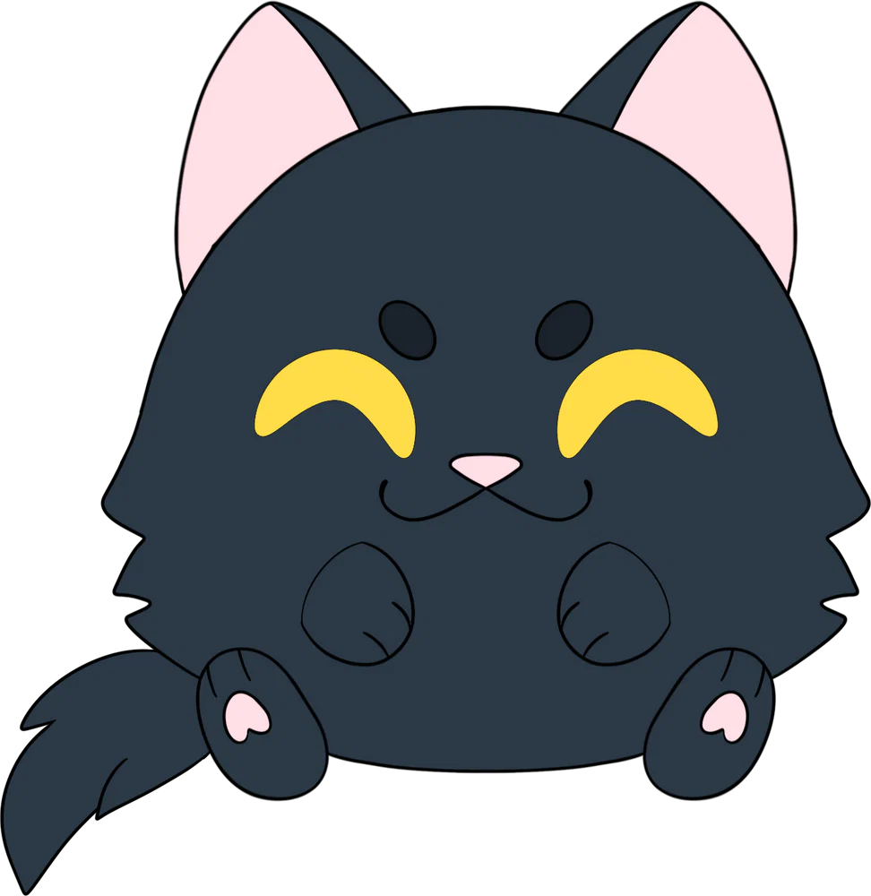 Halloween Cat Stickie (6in)