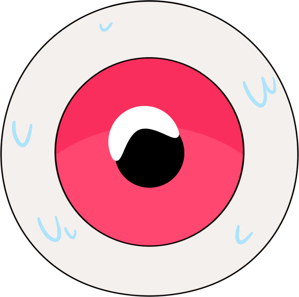 Halloween Eyeball Stickie (6in)