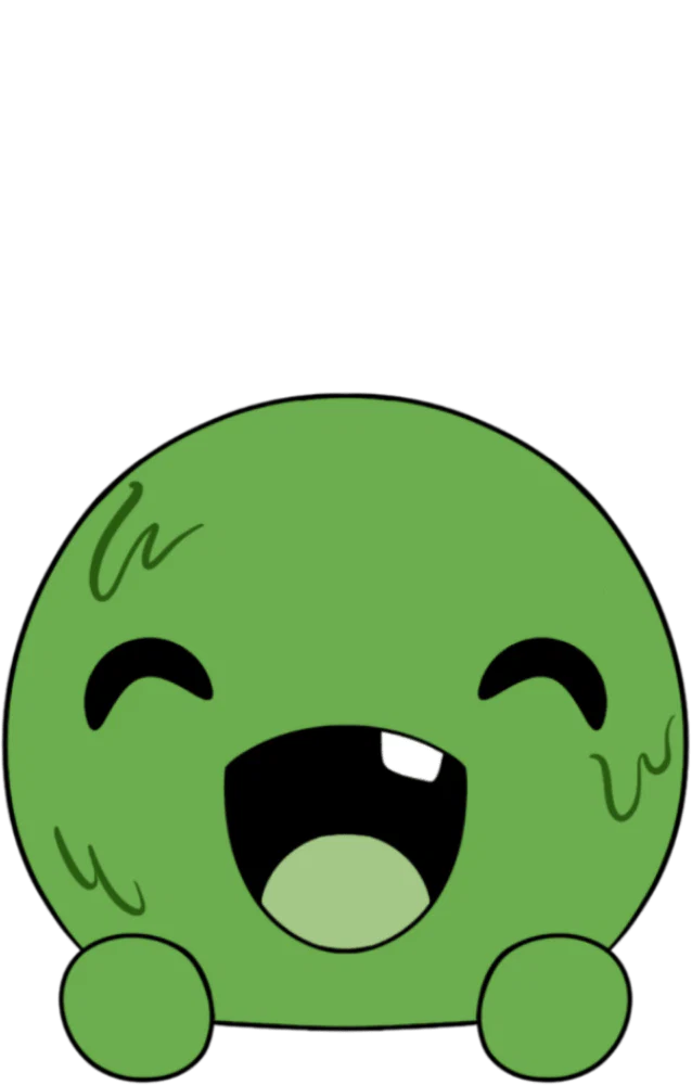 Happy Slimecicle Stickie (6in)