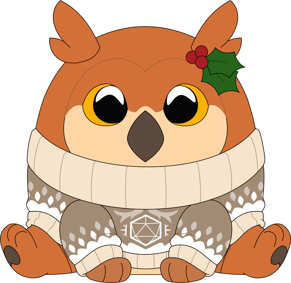 Holiday Owlbear Plush (9in)