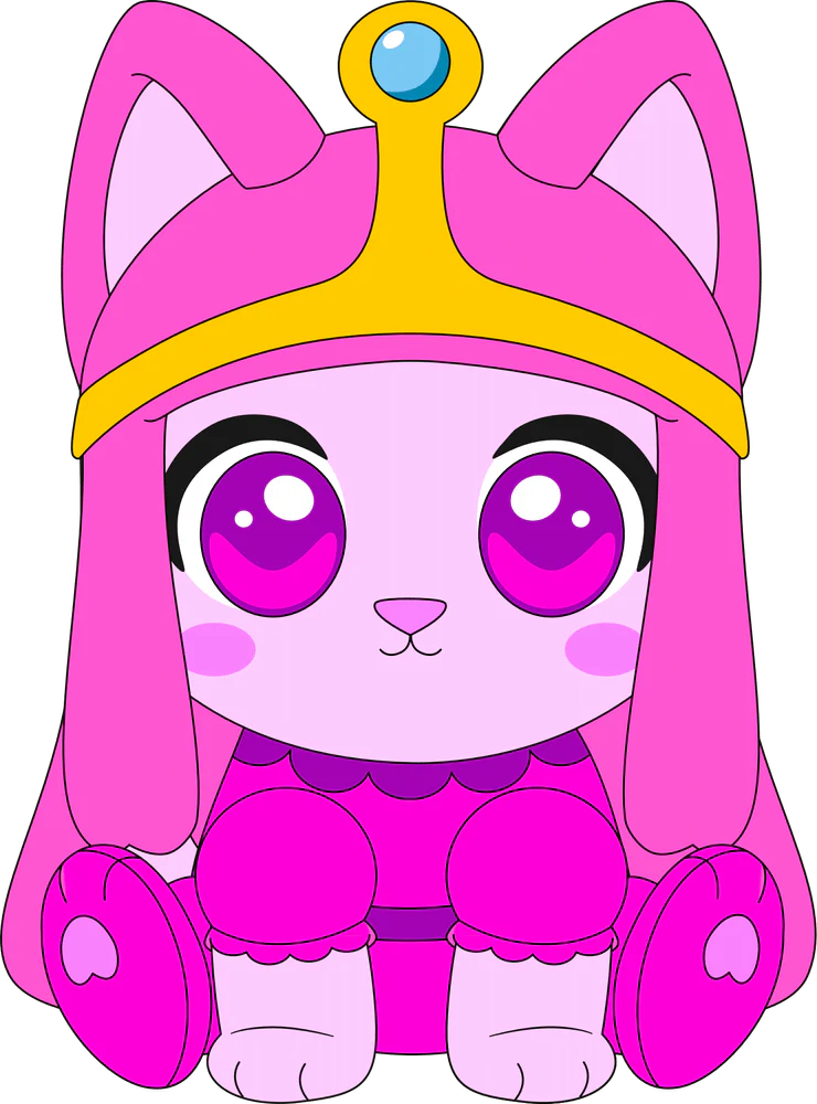 Kitty Princess Bubblegum Plush (9in)