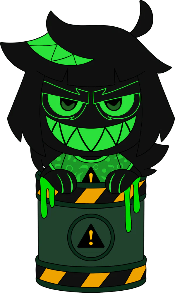 Phi the Toxic Slime Plush (9in)