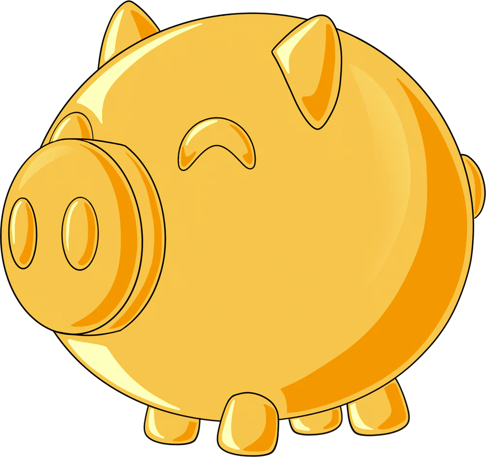 Piggy Bank Plush (9in)
