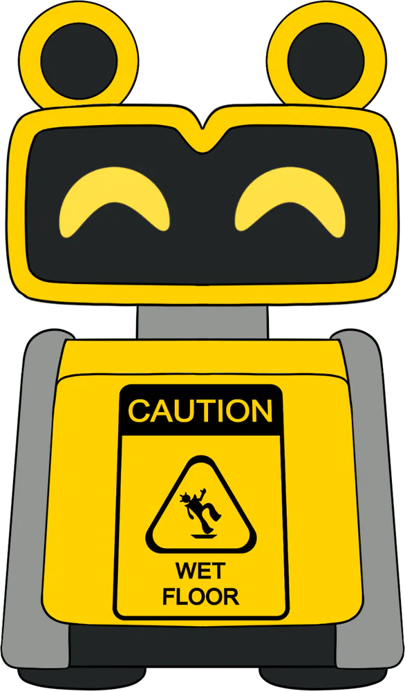 Wet Floor Bot Plush (9in)